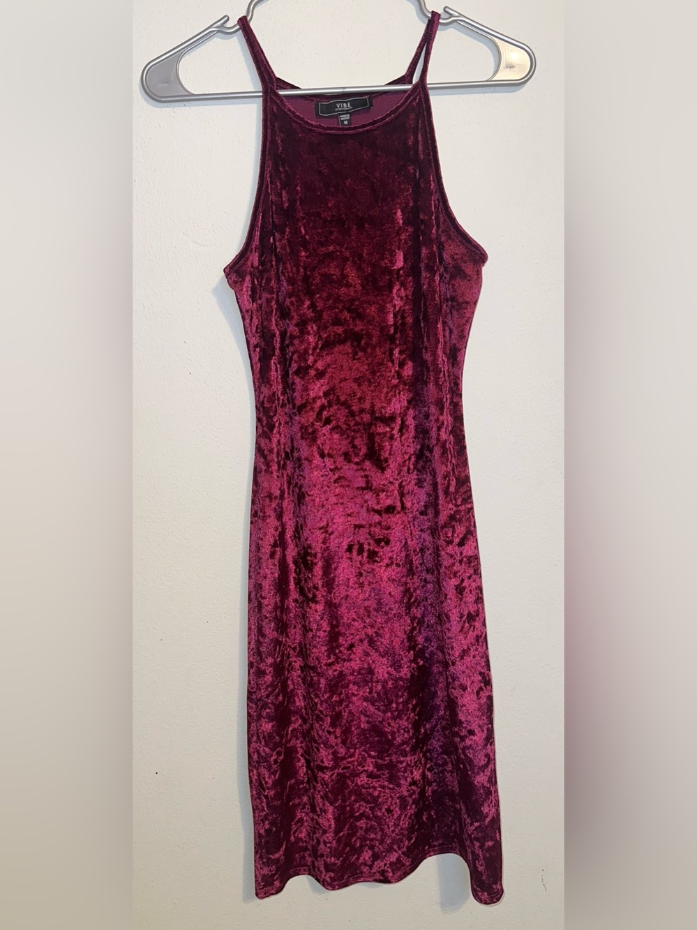 Vibe Red Velvet Dress